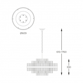 Lampa wisząca CONSTANTINOPLE P0567-12A-2GAC