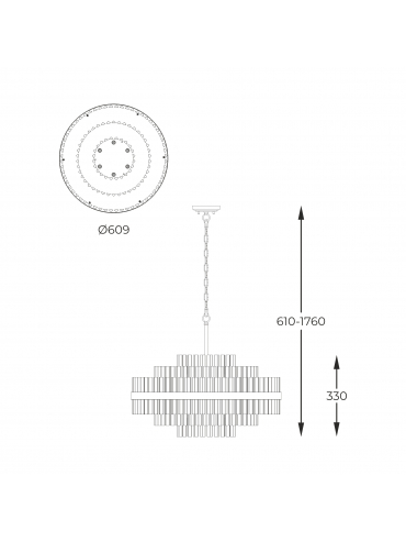 Lampa wisząca CONSTANTINOPLE P0567-12A-2GAC