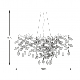 Lampa wisząca CINDY MD4115-1-EGN