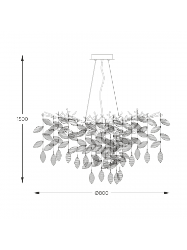 Lampa wisząca CINDY MD4115-1-EGN