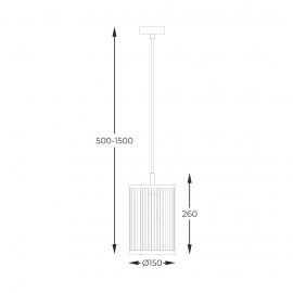 Lampa wisząca SERGIO P0528-01F-P7AC