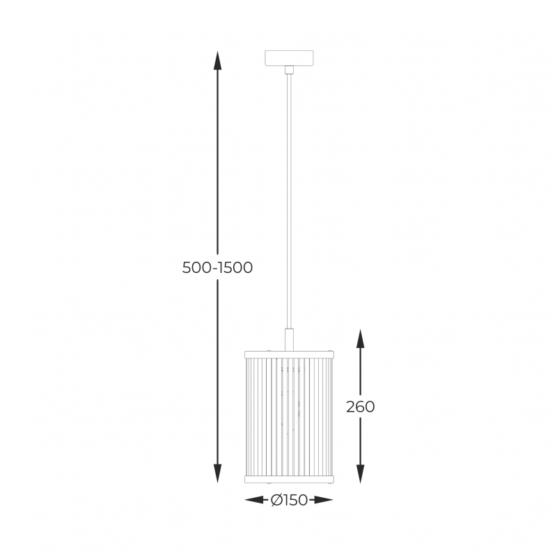 Lampa wisząca SERGIO P0528-01F-P7AC