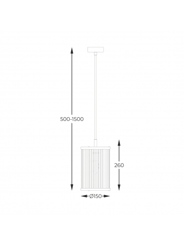 Lampa wisząca SERGIO P0528-01F-P7AC