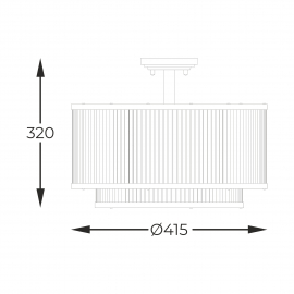 Lampa sufitowa SERGIO C0528-05H-P7AC