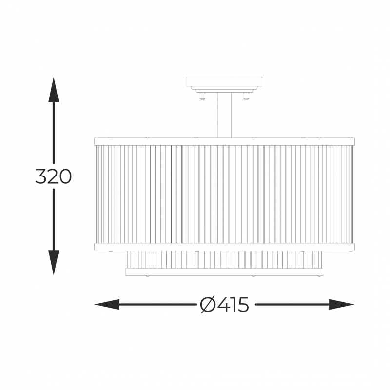 Lampa sufitowa SERGIO C0528-05H-P7AC