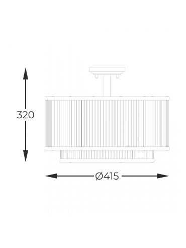 Lampa sufitowa SERGIO C0528-05H-P7AC