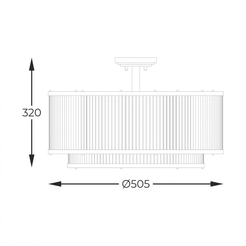 Lampa sufitowa SERGIO C0528-06H-P7AC