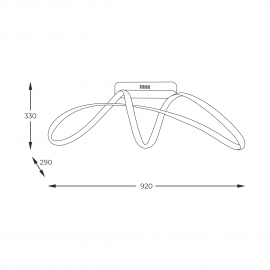 Lampa sufitowa FERMI 20026C-GD