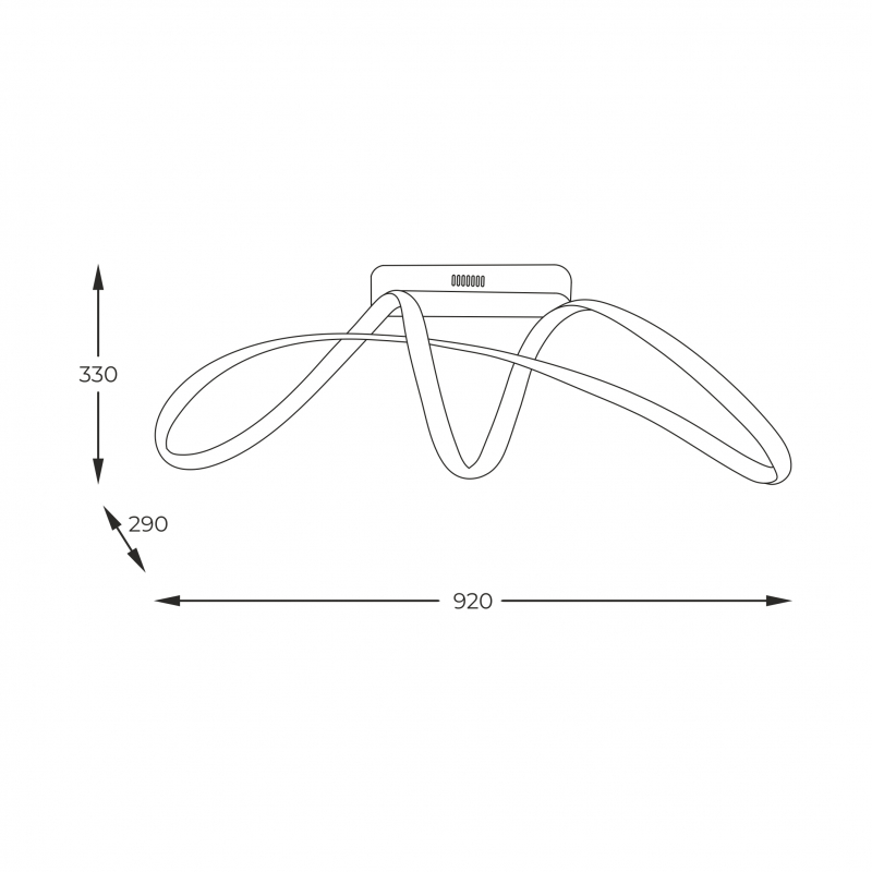 Lampa sufitowa FERMI 20026C-GD