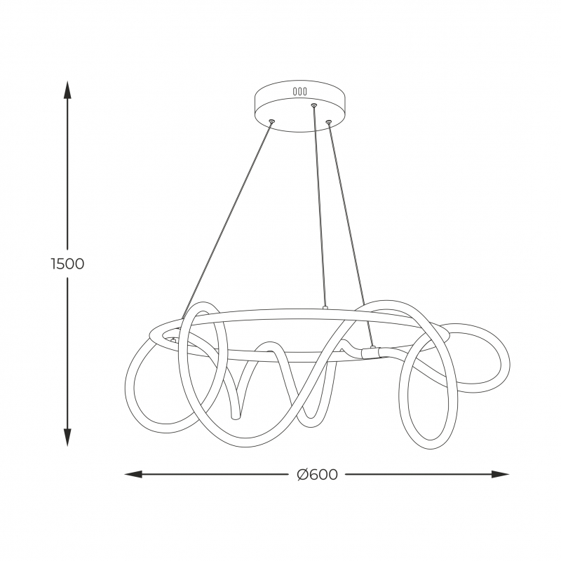 Lampa wisząca BALBO 20006PL-BK