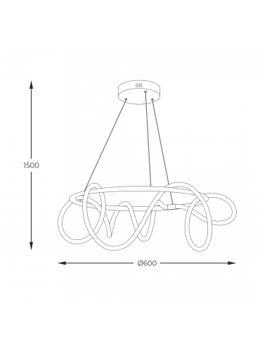 Lampa wisząca BALBO 20006PL-GD