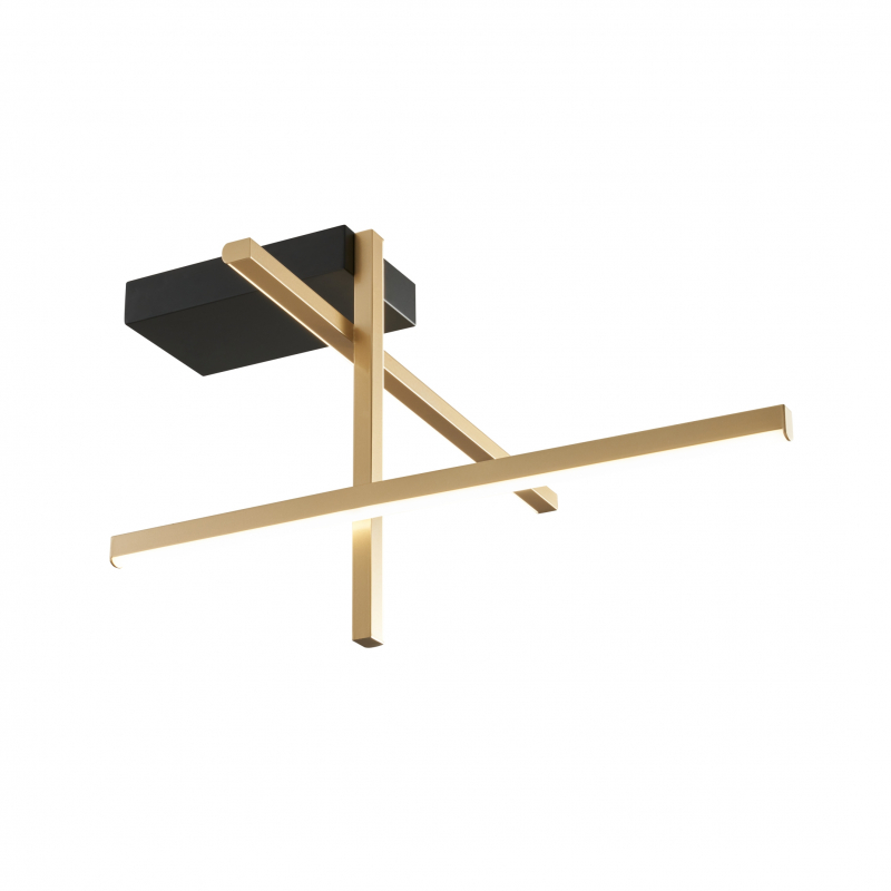 Lampa sufitowa EDGE 22008C3-BK/GD