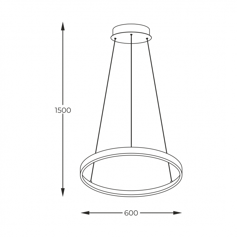 Lampa wisząca BRENO 2023201-BK60