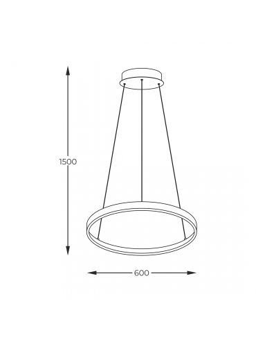 Lampa wisząca BRENO 2023201-BK60