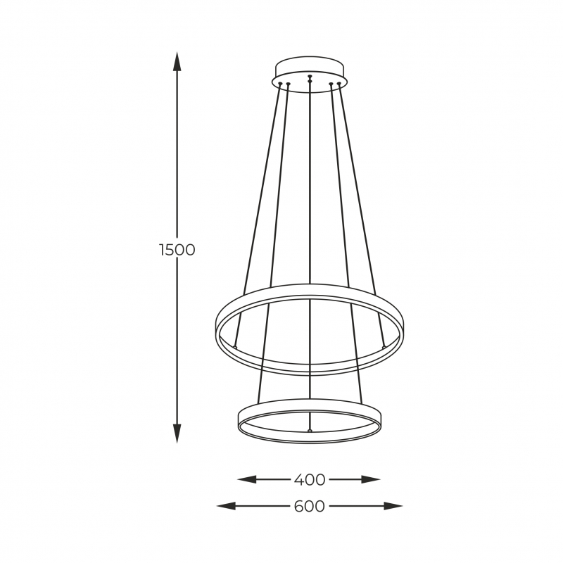 Lampa wisząca BRENO 18140BK-2