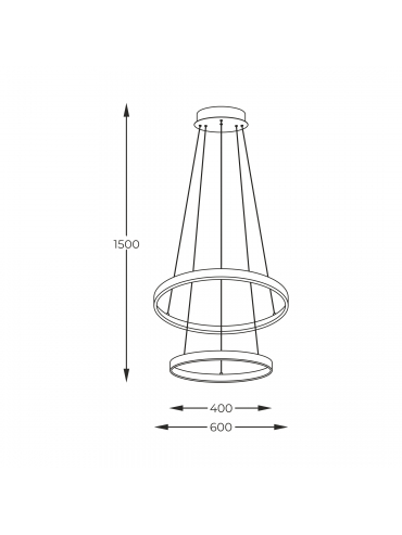 Lampa wisząca BRENO 18140BK-2