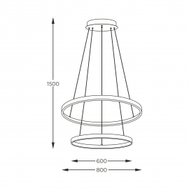 Lampa wisząca BRENO 2023200-BK