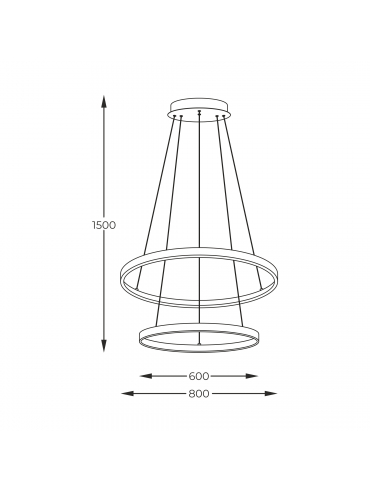 Lampa wisząca BRENO 2023200-BK