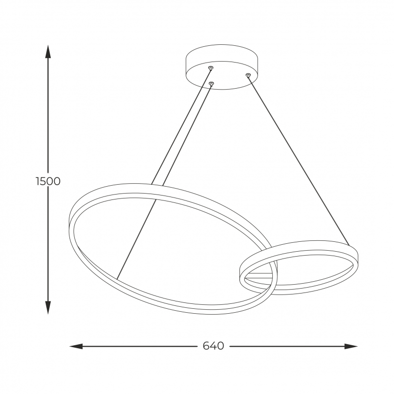 Lampa wisząca RANDO 20002P-GD