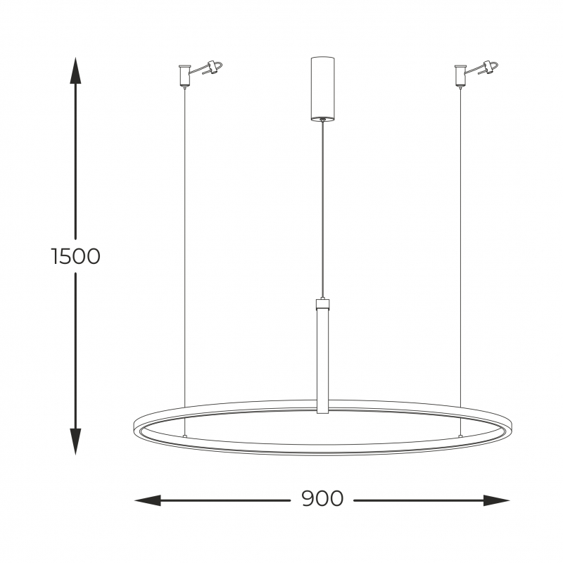 Lampa wisząca CLAUD 22808-WOOD