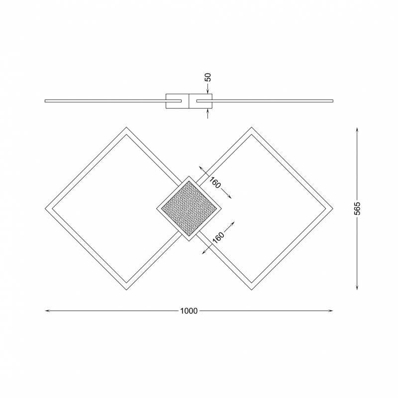 Lampa sufitowa HEX RLX96474-1D