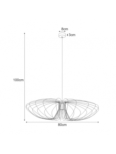 Lampa wisząca K-3409 TIZI