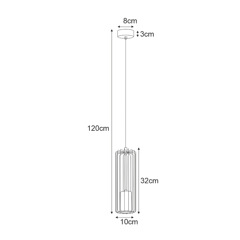 Lampa wisząca K-4935 GABIA
