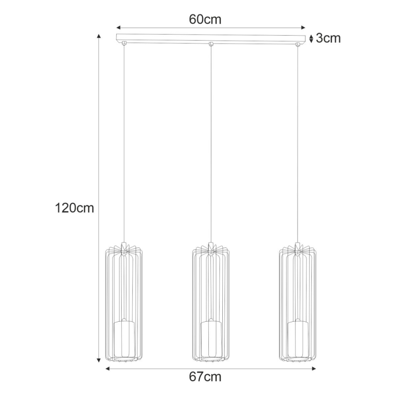 Lampa wisząca K-4936 GABIA