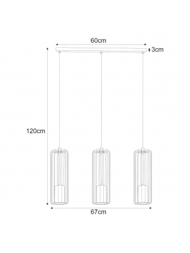Lampa wisząca K-4936 GABIA