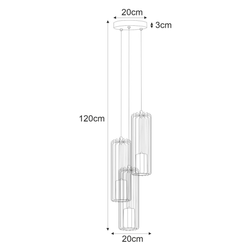 Lampa wisząca K-4937 GABIA