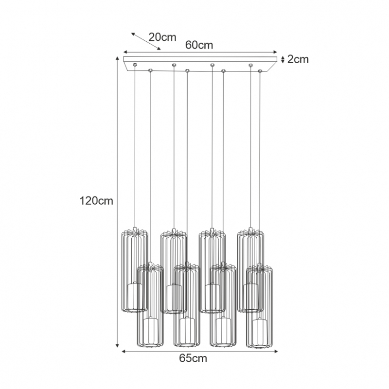 Lampa wisząca K-4938 GABIA