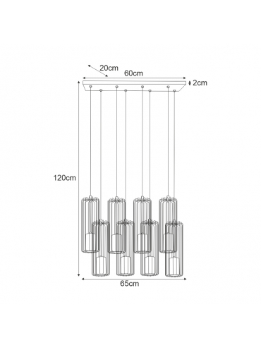 Lampa wisząca K-4938 GABIA