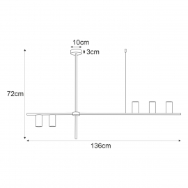 Lampa sufitowa K-4755 ROCCO