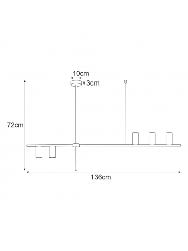 Lampa sufitowa K-4755 ROCCO