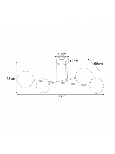 Lampa sufitowa K-4924 SAVOY