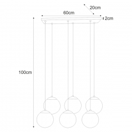 Lampa wisząca K-4748 CAMINA