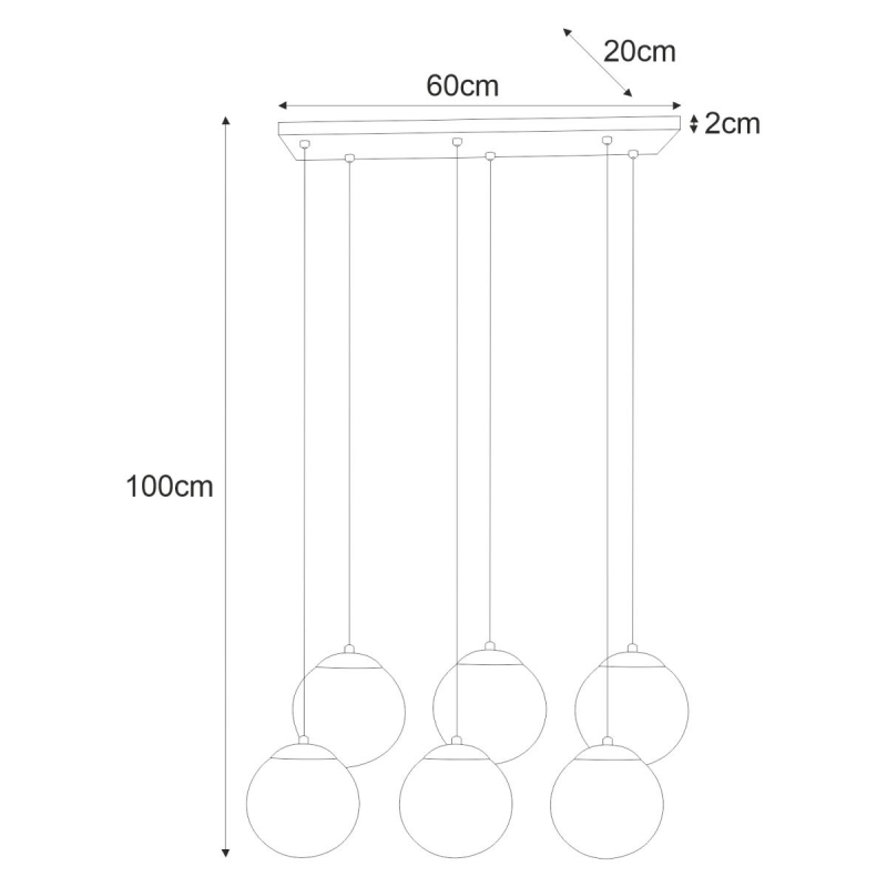 Lampa wisząca K-4748 CAMINA