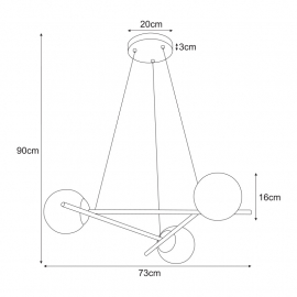 Lampa wisząca K-4966 ARTON