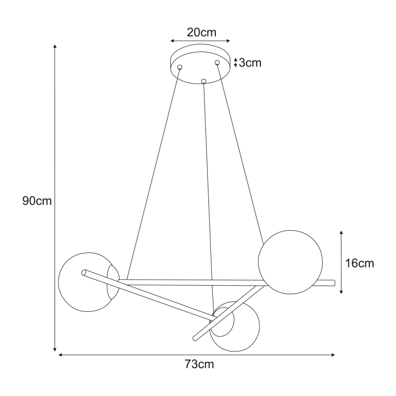 Lampa wisząca K-4966 ARTON