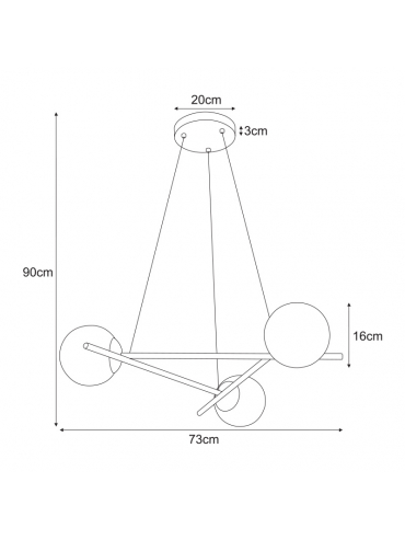 Lampa wisząca K-4966 ARTON