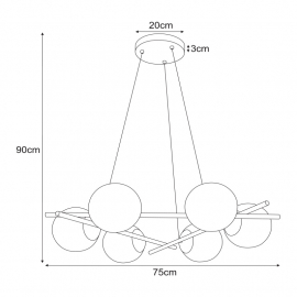 Lampa wisząca K-4967 ARTON