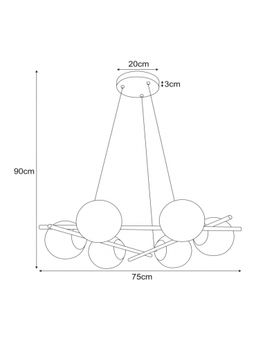 Lampa wisząca K-4967 ARTON