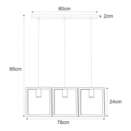 Lampa wisząca K-4033 LAVAYA