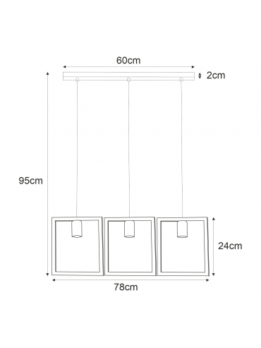 Lampa wisząca K-4033 LAVAYA