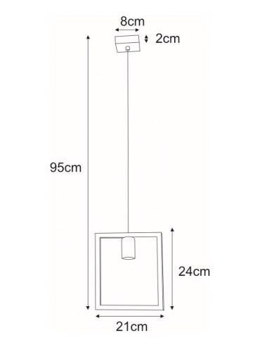Lampa wisząca K-4030 LAVAYA