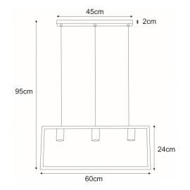 Lampa wisząca K-4035 LAVAYA