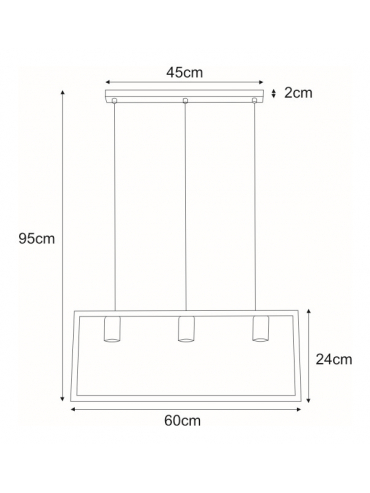 Lampa wisząca K-4035 LAVAYA
