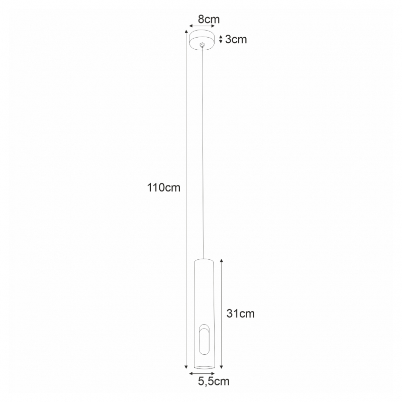 Lampa wisząca K-4865 ENOLA