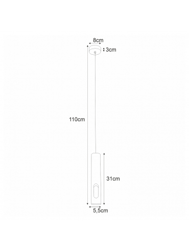 Lampa wisząca K-4865 ENOLA