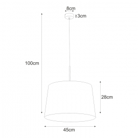 Lampa wisząca K-4355 REMI GOLD